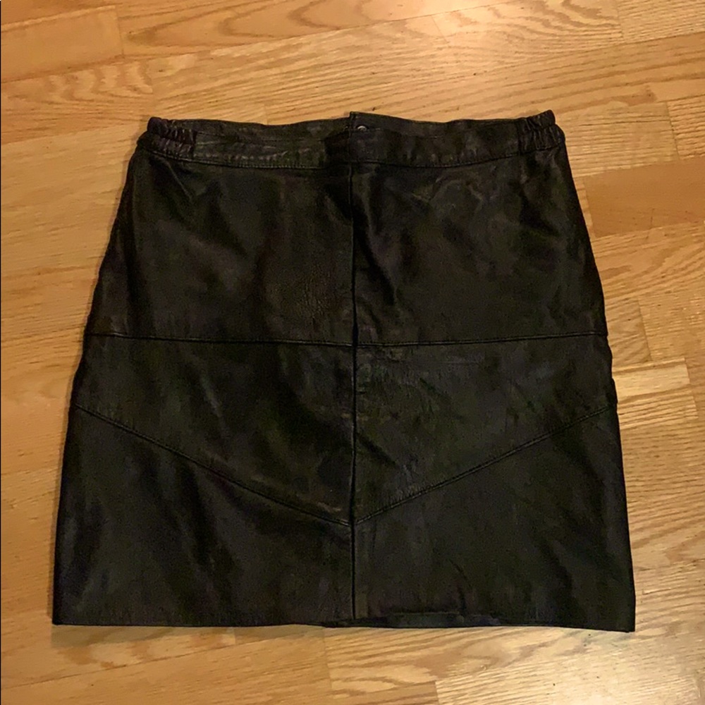 Vintage Real Leather mini skirt size M